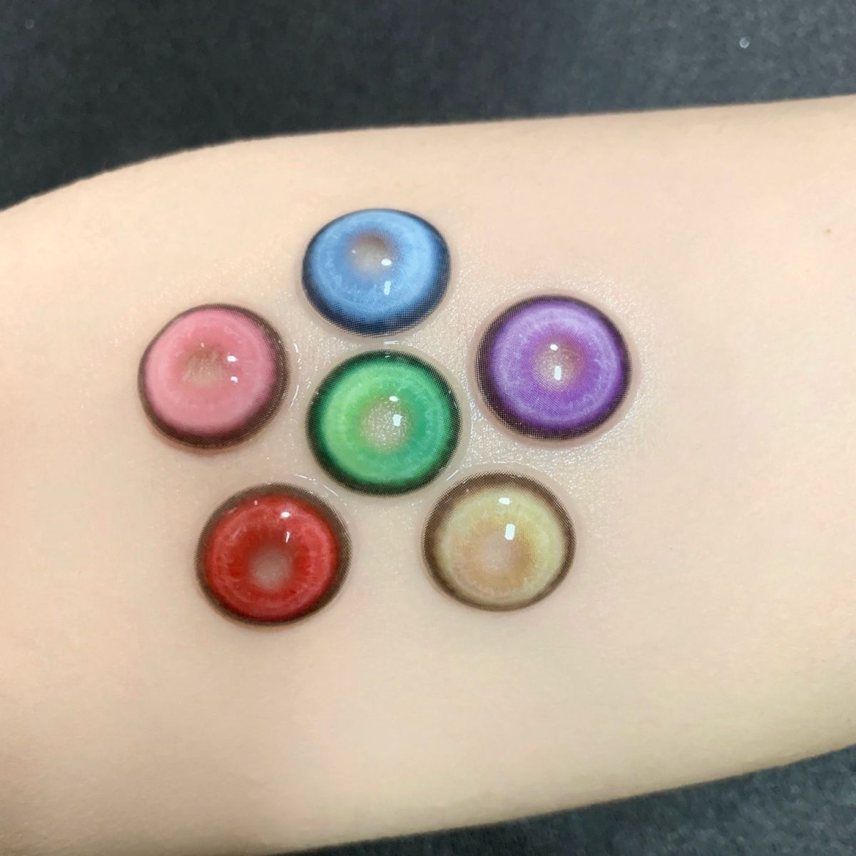 JeweLens Cosplay Miopia Corlor Lentes de Contato Anime Aluno 6 Meses 1 Par Halloween Lentes de Olho Bonito