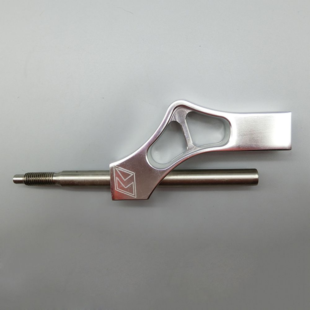 Aluminum Adjustable Height Lever Car Gear Shift Knob Extender Shifter Extension Single Bend Car Shifter Extender