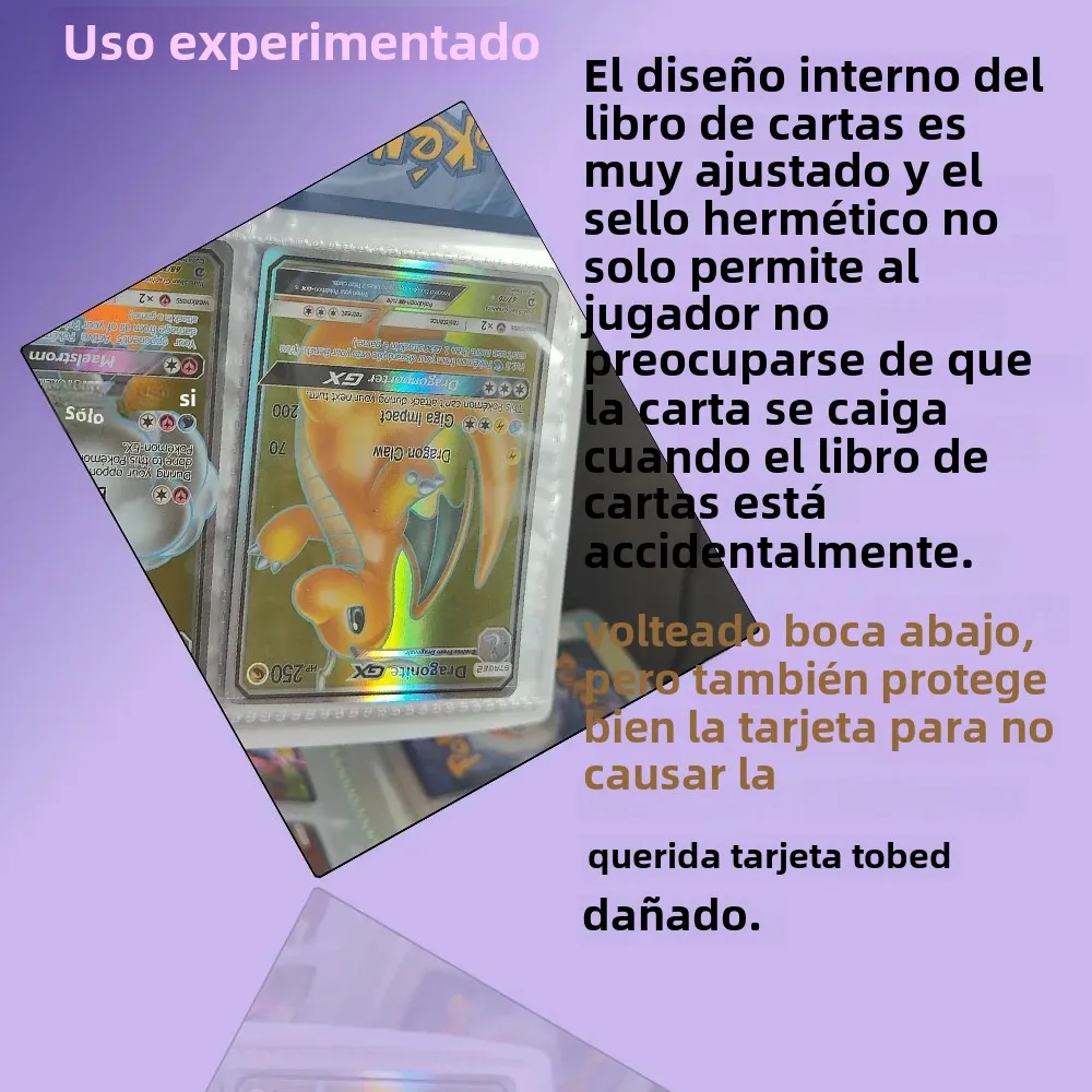 Carpeta con soporte de Charizard 2024, carpeta de colecciones, cuaderno Protector de tarjetas de Anime para álbum de Pokemones, libro de tarjetas de 240 Uds.
