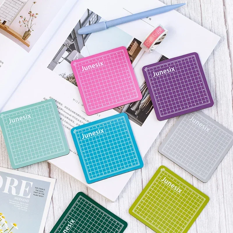 1PC Colorful Mini Model Cutting Mat Engraving Pad Art Supplies Stationery School Supplies 8*8cm for Art Supplies School Tools