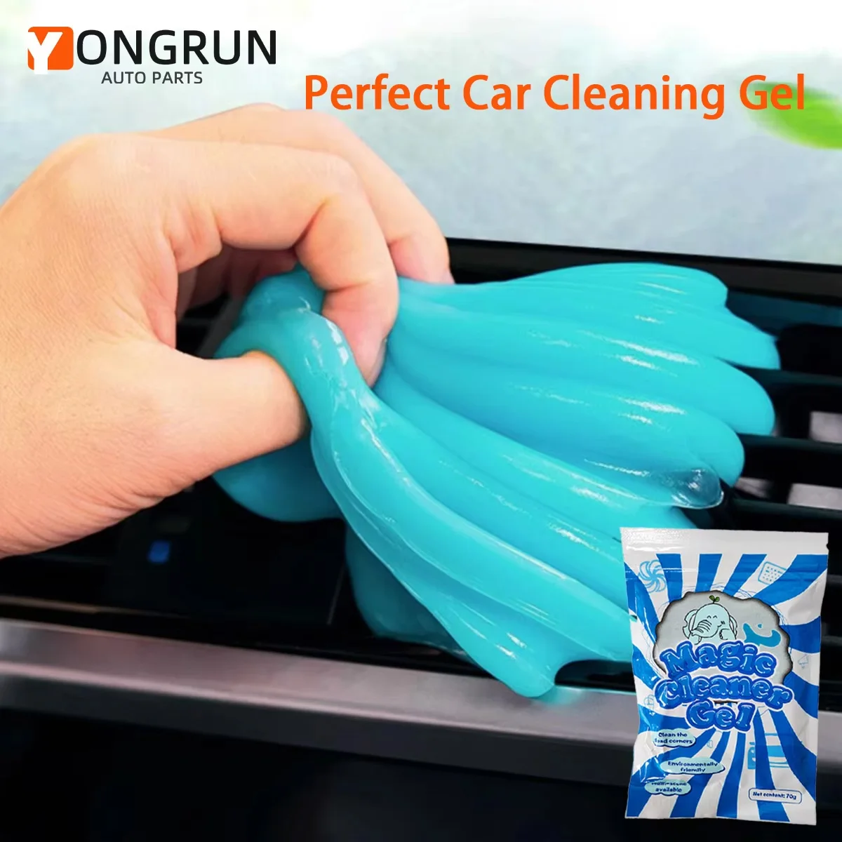 1pc Entstaubung Gel Auto Innen Reinigung Magie Ton Haushalt Tastatur Desktop Reinigung Gel Werkzeug Auto Reinigung Zubehör