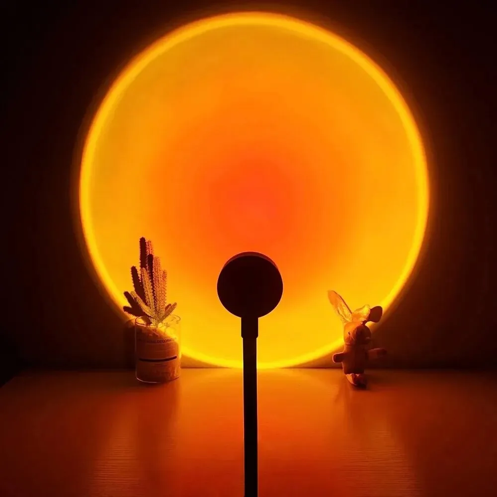 1 USB-Sonnenuntergang-Atmosphärenlicht, geeignet für Schlafzimmer- und Wohnzimmerdekorationslichter, Sonnenuntergang-Atmosphärenlichter, schöne Szene