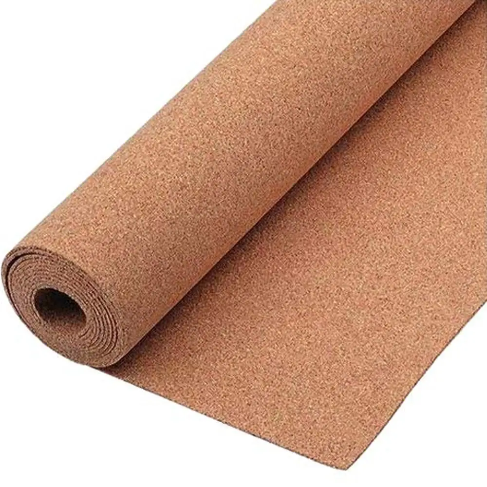 Natural Cork Board Vinyl Wrap Adhesive Roll Self-Healing Shelf Liner Drawer Underlayer 17.8x100ft Durable Flooring Wall Support