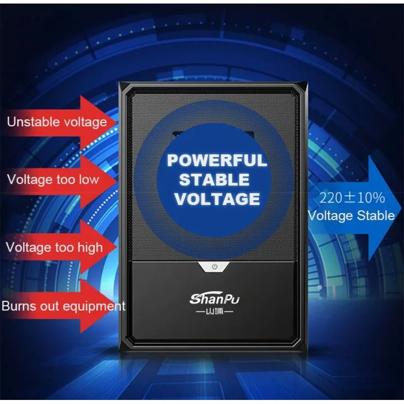 Shanpu ออฟไลน์ UPS 2000VA Interactive Uninterruptible Power Supply สําหรับใช้ในบ้าน