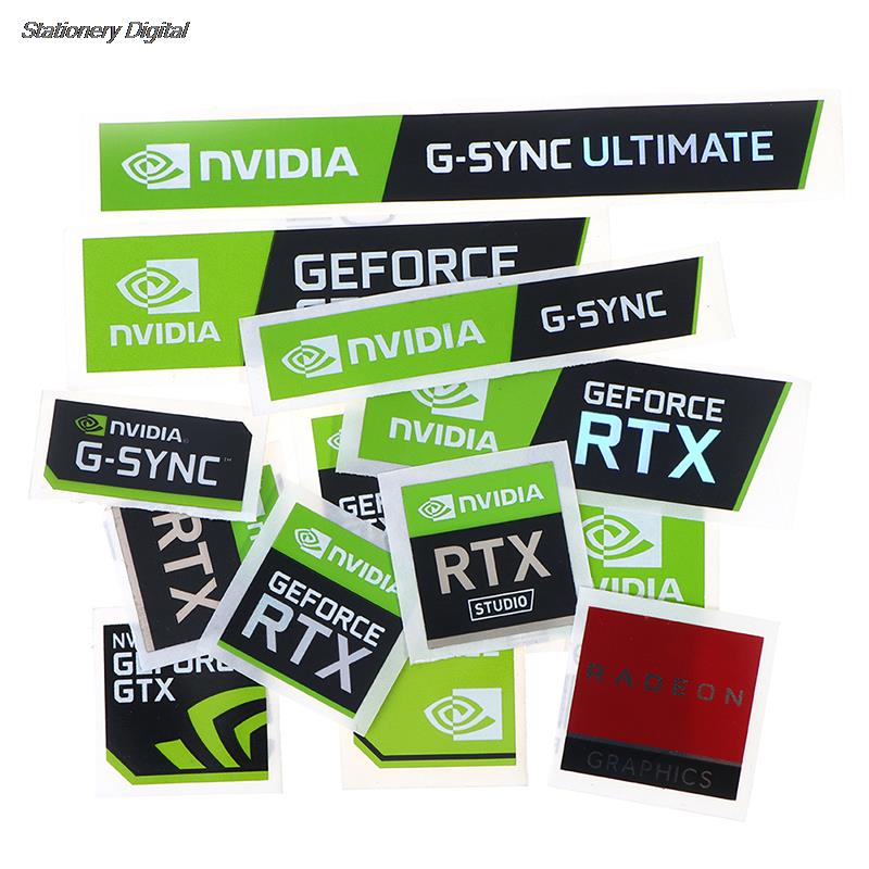 5pcs/set NVIDIA GTX GEFORCE Laptop Desktop Label Decorative Sticker