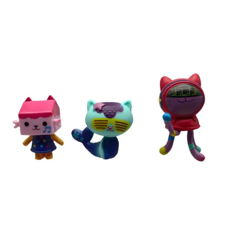 13 ชิ้น/เซ็ต Gabby ตุ๊กตา Mercat การ์ตูนสําหรับตุ๊กตาแคปซูลเครื่องยิ้มรถ Hug Gaby ตุ๊กตา Action Figure ของเล่นเด็ก Xmas ของขวัญ