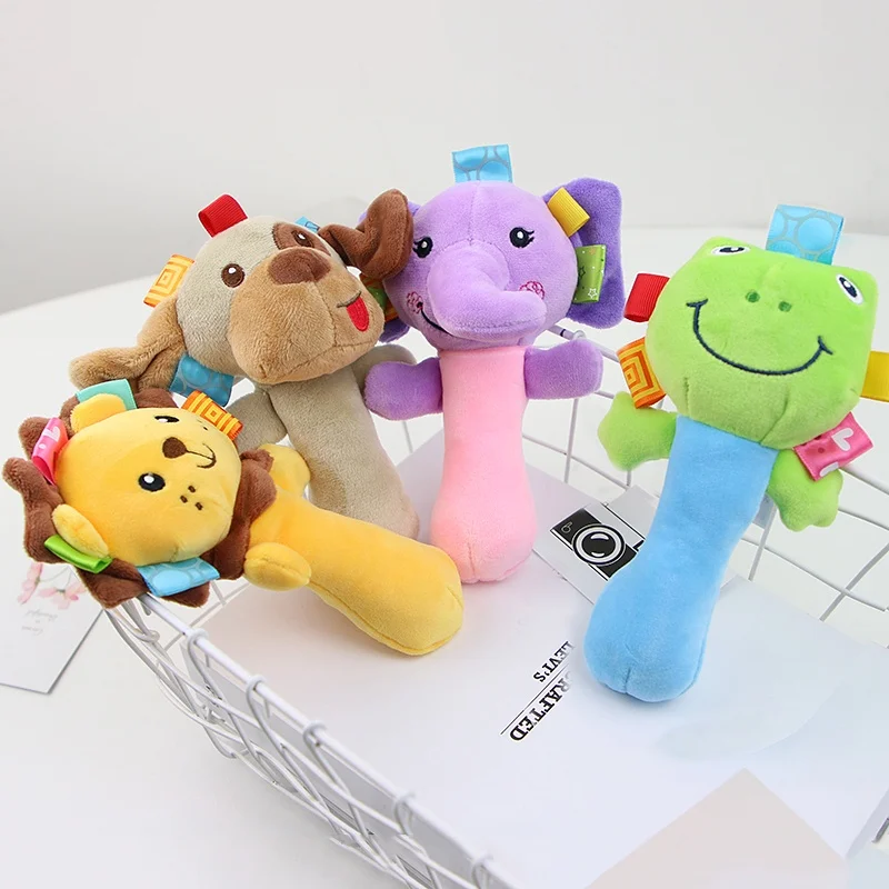 เด็ก Soft Building Blocks ชุดทารกตุ๊กตาผ้าของเล่น Soft Plush Rattles ของเล่นเพื่อการศึกษา Early สัตว์รูปร่างซ้อน Cube
