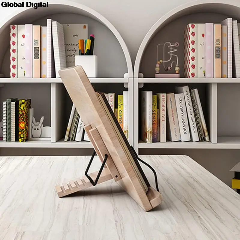 Adjustable Wood Reading Rest Tablet  Book Holder Foldable Cook Home Study Room Desk Organizer 2022 Book Holder  Book Organizer