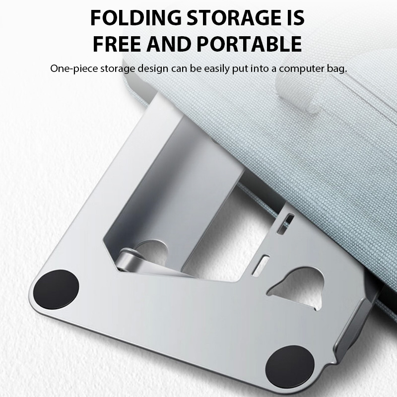 XMSJ support pour ordinateur Portable réglable en acier au carbone support pour tablette pour ordinateur Portable jusqu'à 17 pouces Macbook support de refroidissement pliable Portable