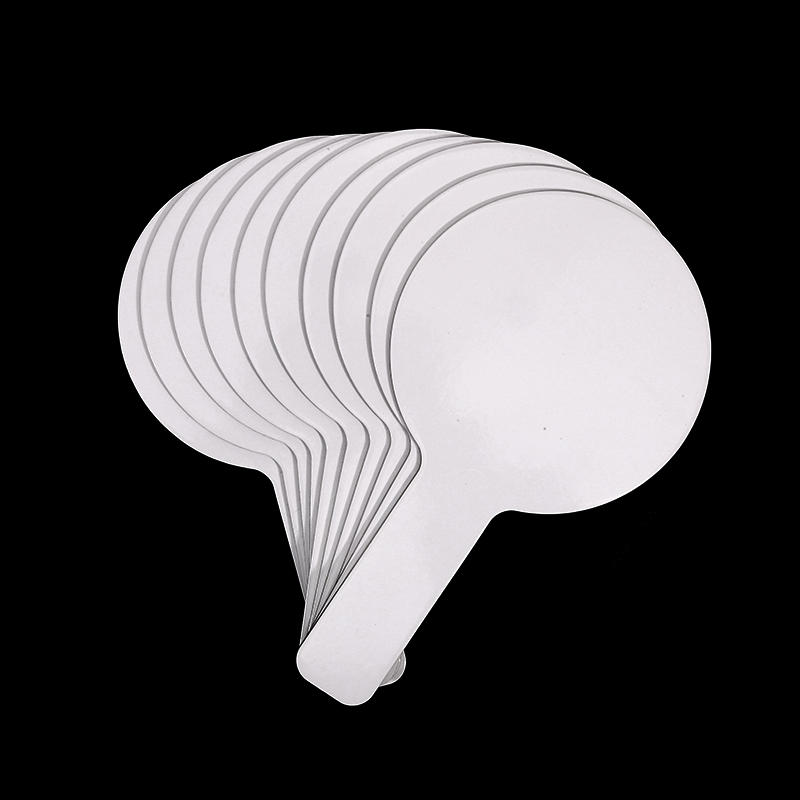 10Pcs Dry Erase Answer Paddles Handheld Double Sided Paddle Mini White Boards Small White Board Dry Erase Signs Auction Paddl