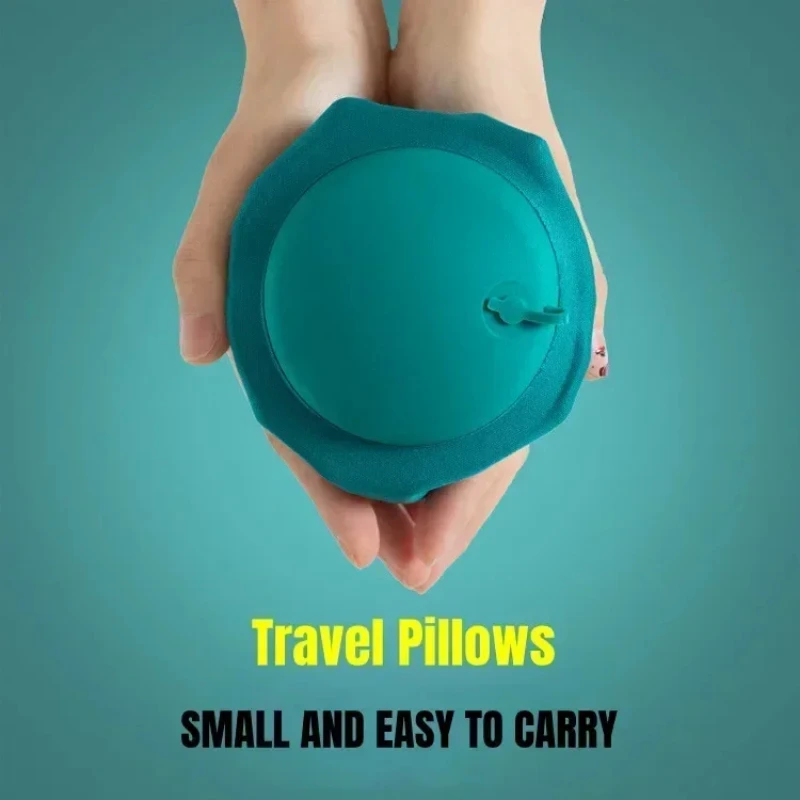 Cuscino da viaggio gonfiabile a forma di U Cuscino di supporto per il collo ad aria portatile Comodo cuscino per dormire per gonfiare