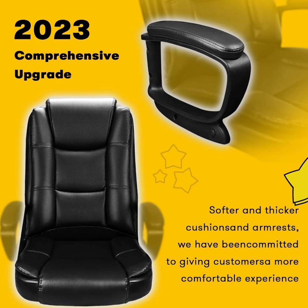 Home Office Chair, 400LBS Big and Tall Heavy Duty Design, Ergonomic High Back Cushion Lumbar Back Support, Computer Desk