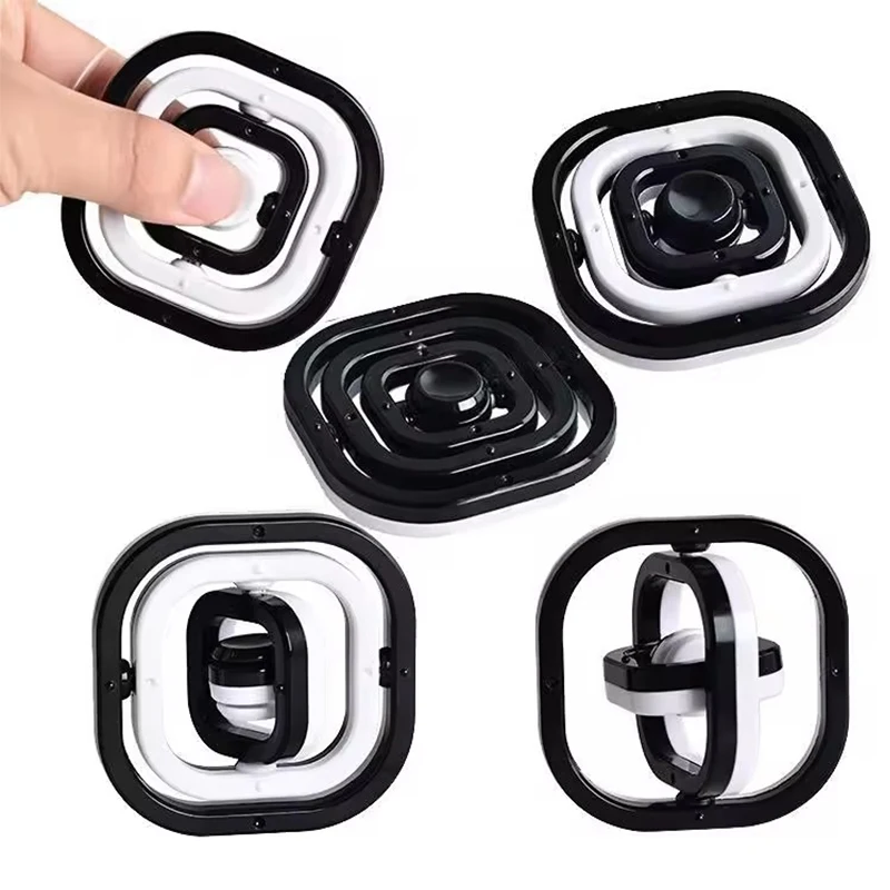 Zabawka 3D Flip Fidget Spinner Nieskończona Kołowrotek Spinner Antystresowy dla Dorosłych i Dzieci Żyroskop Prezent