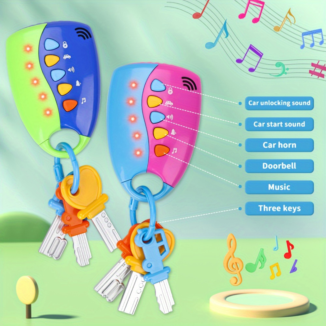 Funwee Musical โทรศัพท์มือถือสมาร์ทของเล่นรถปลอมของเล่นคีย์เสียงและไฟสนุกและของเล่นเพื่อการศึกษาสําหรับ Travel Play