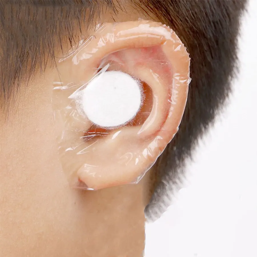 20/60/100 pçs adesivos de orelha descartáveis do bebê proteção do chuveiro capas de ouvido à prova dwaterproof água crianças shampoo proteção de ouvido capa cuidados com o bebê