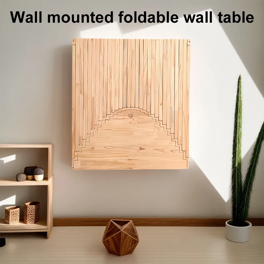 Folding Desk Wall Mounted Foldable Wall Table Fashionable Creative Hanging Wall Folding Table Solid Wood Computer Folding Table