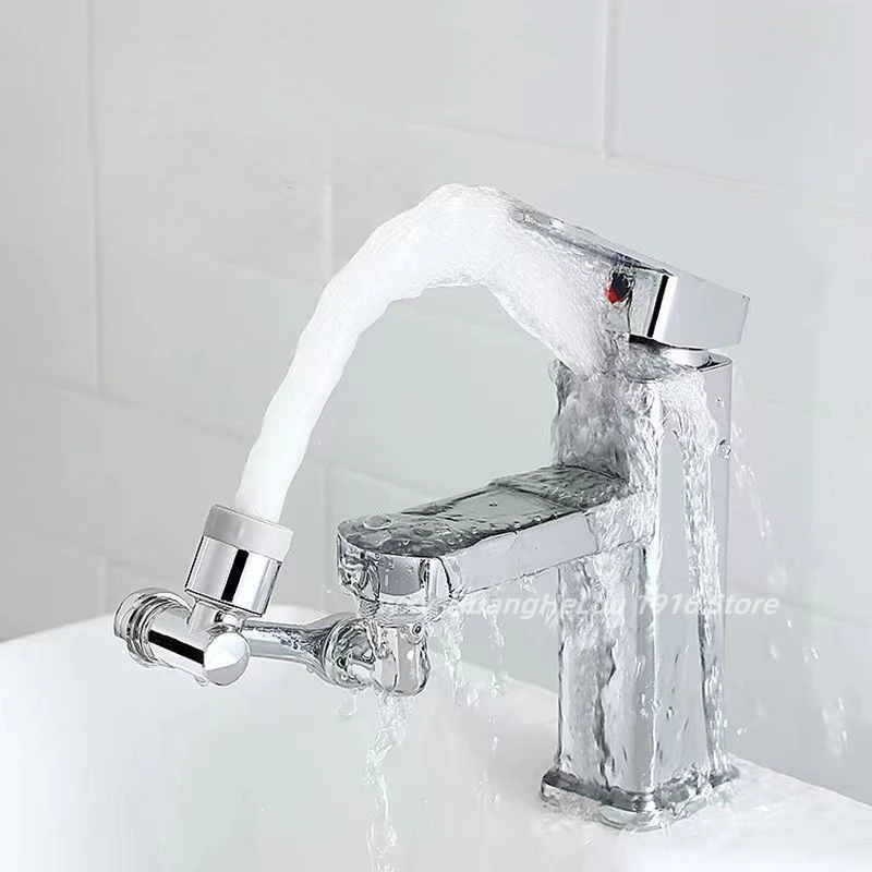 Rotatable Multifunctional Extension Faucet Aerator 1080 Degree Swivel Robotic Arm Water Filter Sink Water Tap Accesorios Baño