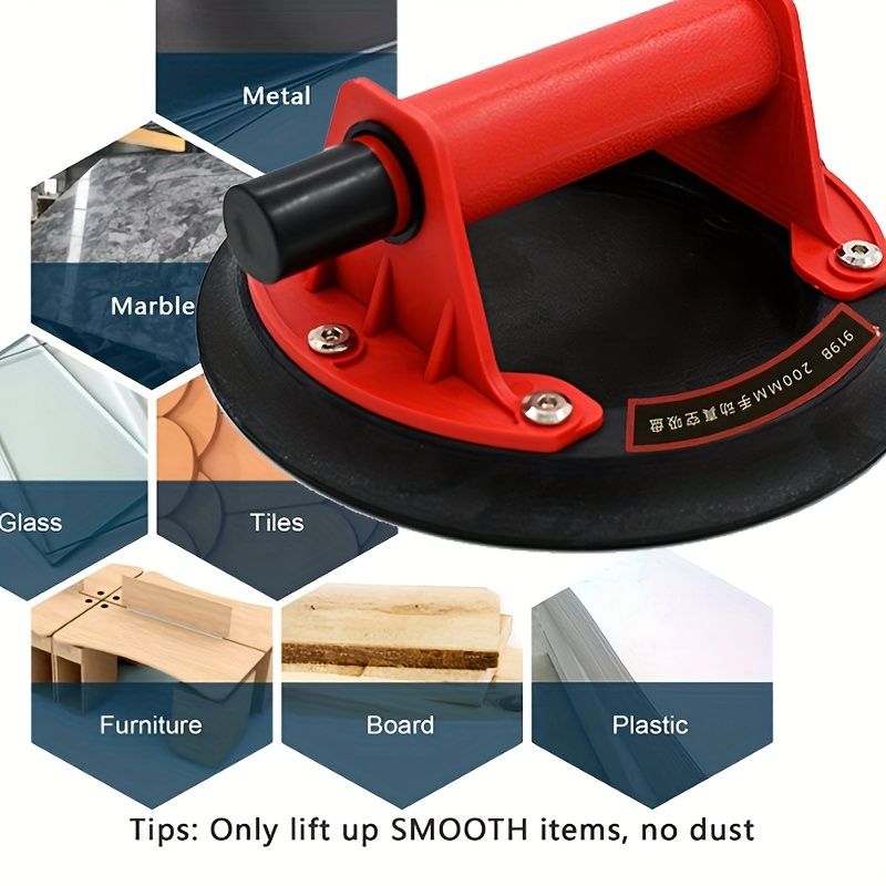 Nova ventosa a vácuo 200kg capacidade de carregamento espalhador a vácuo resistente para adsorção de telha vidro granito levantamento 8 Polegada copo