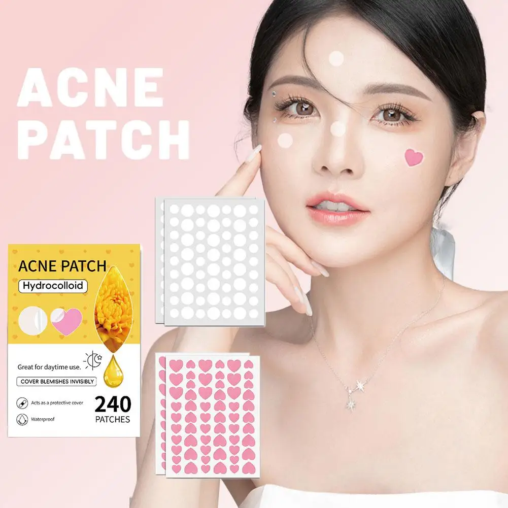 Colorful Cat Head Acne Patch Heart/Star Shape for Covering Zits and Blemishes,Spots Marks Concealer Makeup tool