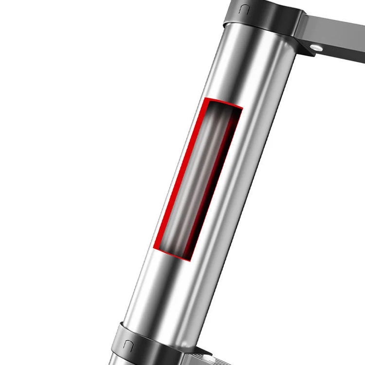 Scala portatile telescopica da costruzione in alluminio portatile con estensione corta su due lati per uso domestico