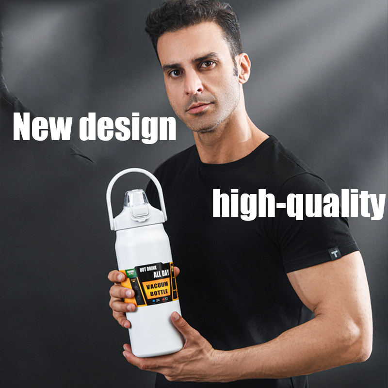 Botella Termo de acero inoxidable de 1500ML, termo portátil de gran capacidad, botella de agua termo, termos, frascos de vacío para exteriores