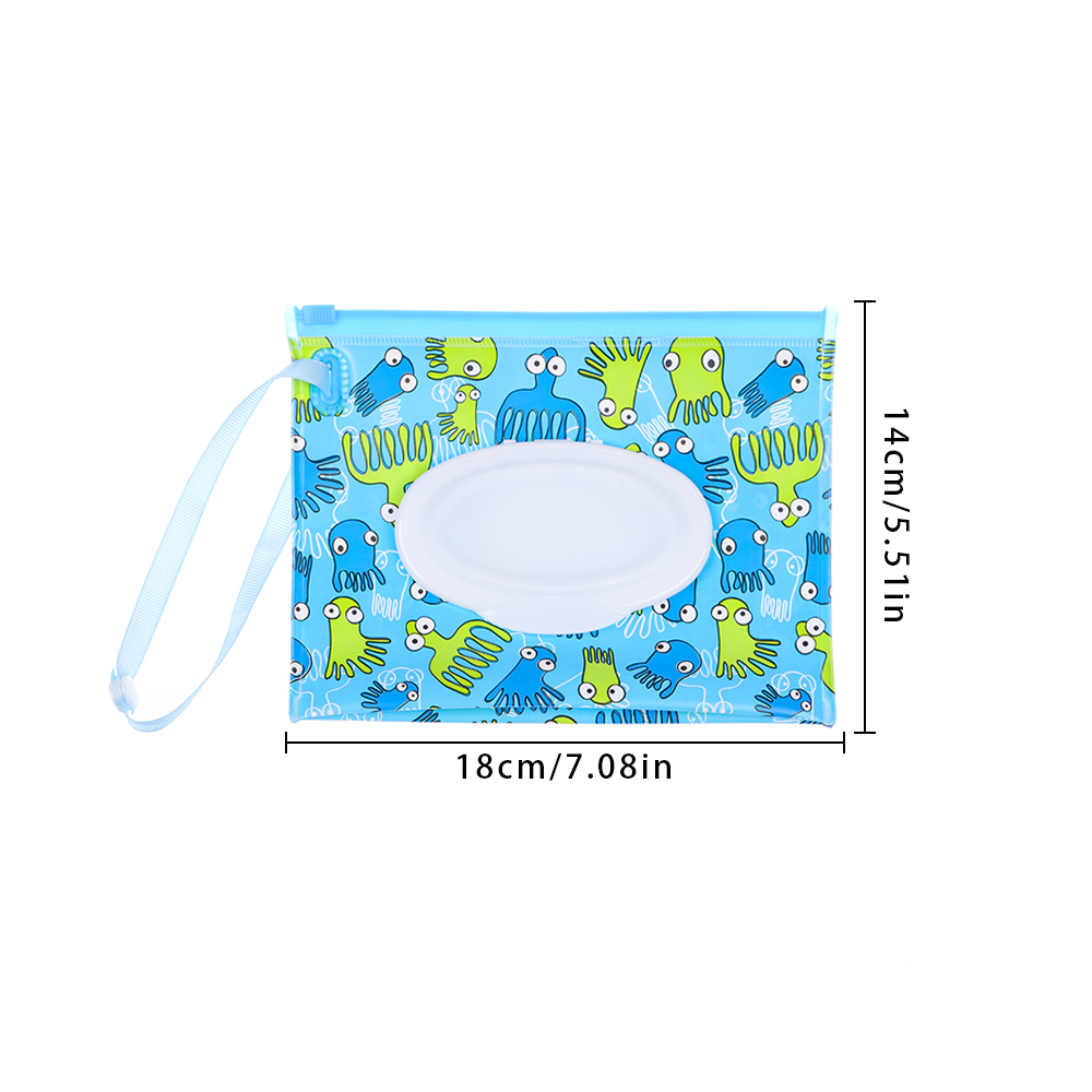 1PC Eco-friendly with Snap Strap EVA Cleaning Wipes Case Wet Wipes Bag Wipes Container Baby Wet Wipes Box