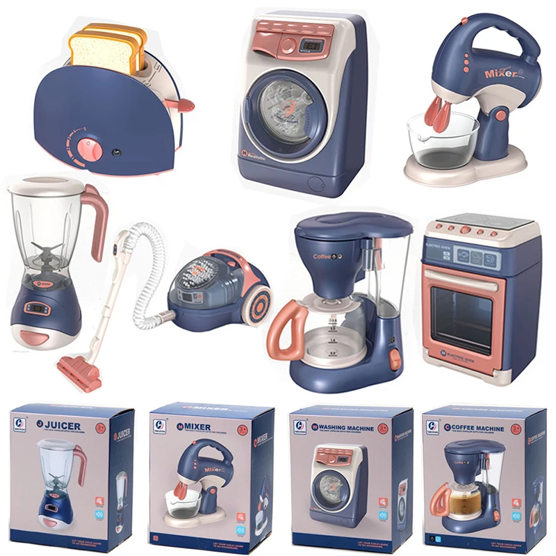 Ensemble de jouets de simulation électrique pour enfants, appareils de cuisine, jeu de son et de lumière, cadeau d'anniversaire pour enfants