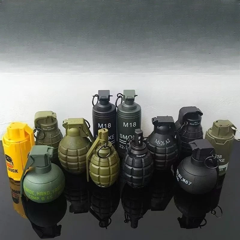 AQTactical Granat Dymny Model M67 Granat Wodny Granat Dymny Skaczący i Inne 10 Różnych Modeli Granatów Airsoftowych