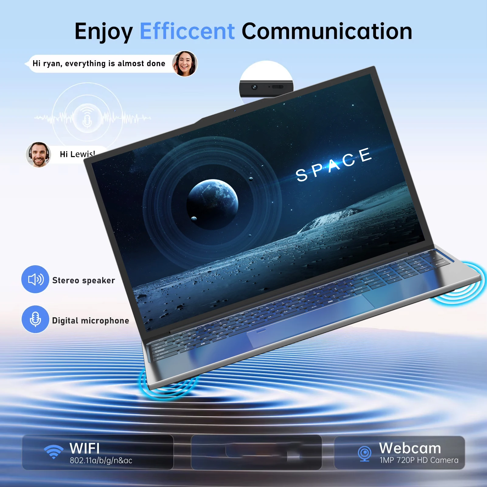 15.6 "Laptop Intel Celeron i7-6500 notebook gamer 32 GB di RAM 2 TB SSD Ufficio Studio PC Computer Windows11 1920 * 1080 Risoluzione portatile