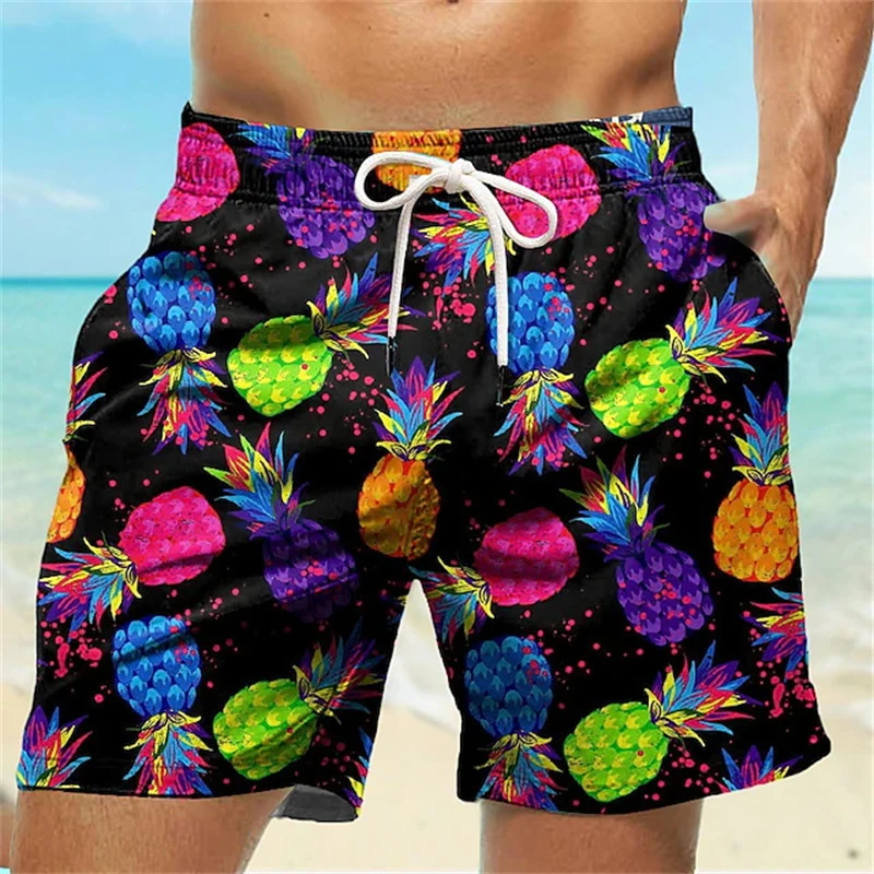 Short de plage imprimé Graffiti en 3D pour hommes et femmes, pantalon court décontracté, à la mode, Harajuku Y2k, maillot de bain