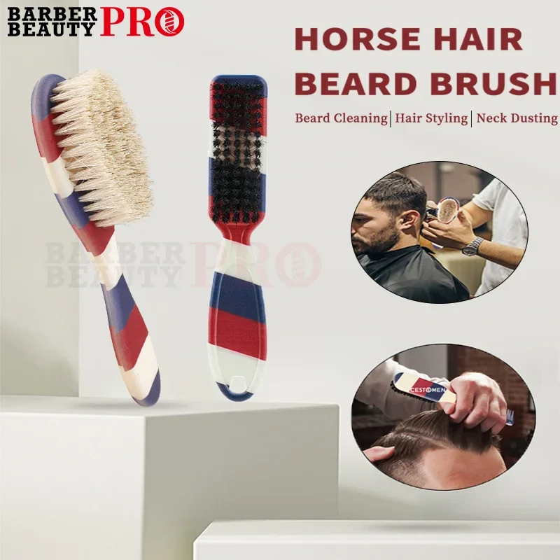 Männer Professionelle Barber Rasieren Bart Pinsel Entfernung Hals Abstauben Pferd Haarbürste Gesicht Schnurrbart Salon Reinigung Styling Werkzeuge