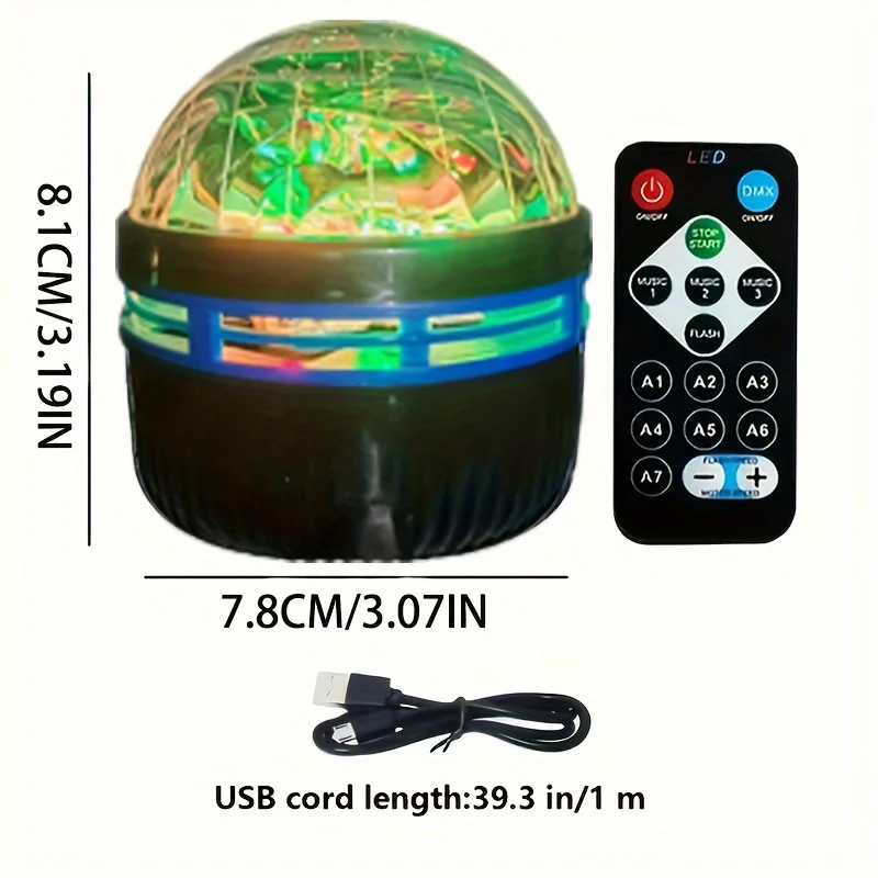 Lampka nocna LED Zdalne światło gwiaździstego nieba RGB Galaxy Starry Sky Light RGB 7 trybów Wtyczka USB do pokoju dziecięcego Dekoracja imprezowa Automatyczne obracanie