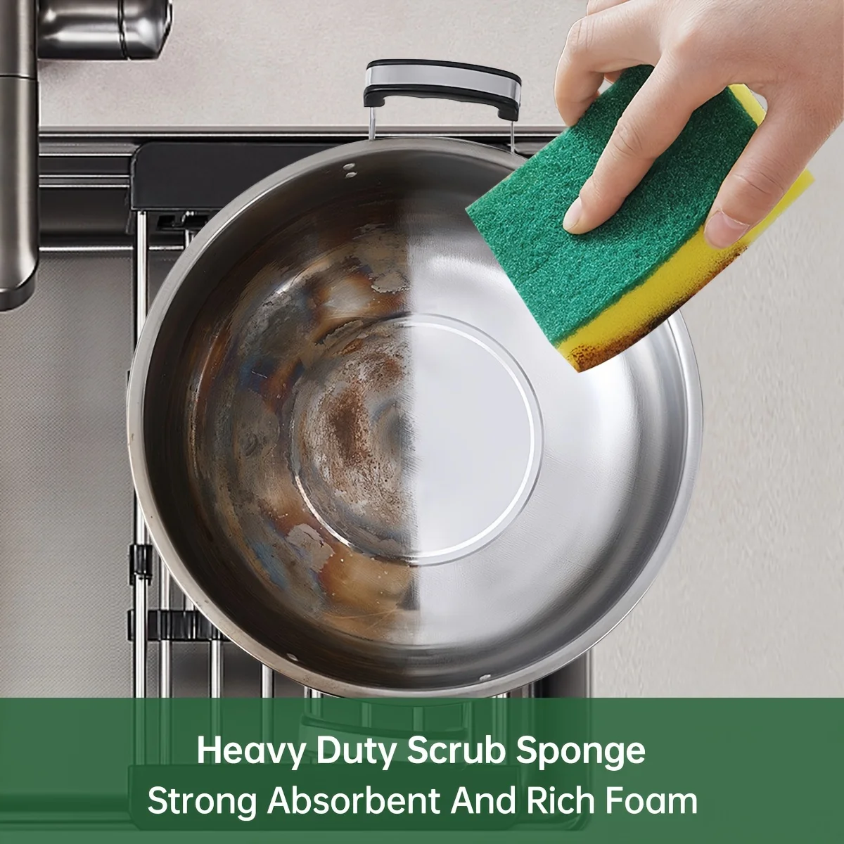 20 Stuks Dubbelzijdig Schuursponsjes Keuken Spons Afwassen Scrub Pads Voor Pot Kom Huis Schoonmaken Gereedschap