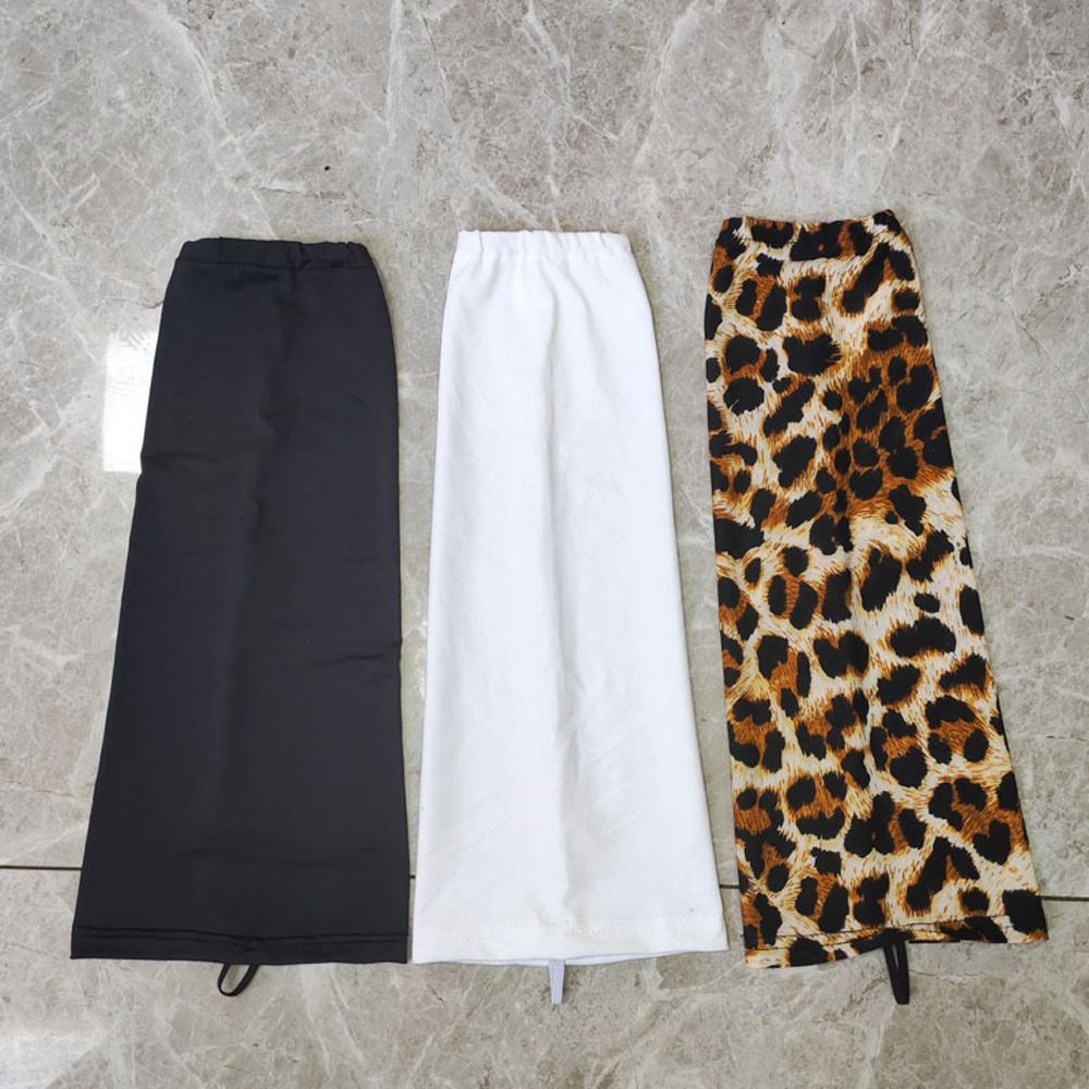 Mangas de braço solto monocromáticas femininas, protetor solar para dirigir, capa de verão, seda gelada