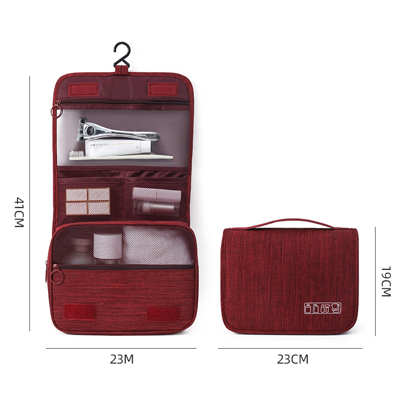 Borsa portaoggetti per forniture di lavaggio di grande capacità borsa da viaggio multifunzione borsa per il trucco portatile borse da appendere impermeabili