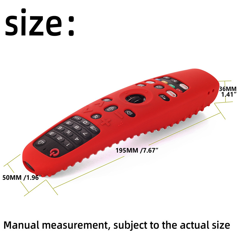 Remote Controller Silicone Protective Case Protect Cover Suitable for LG Magic TV AN-MR19BA/MR18BA/MR20GA/AKB75855501/AN-MR600