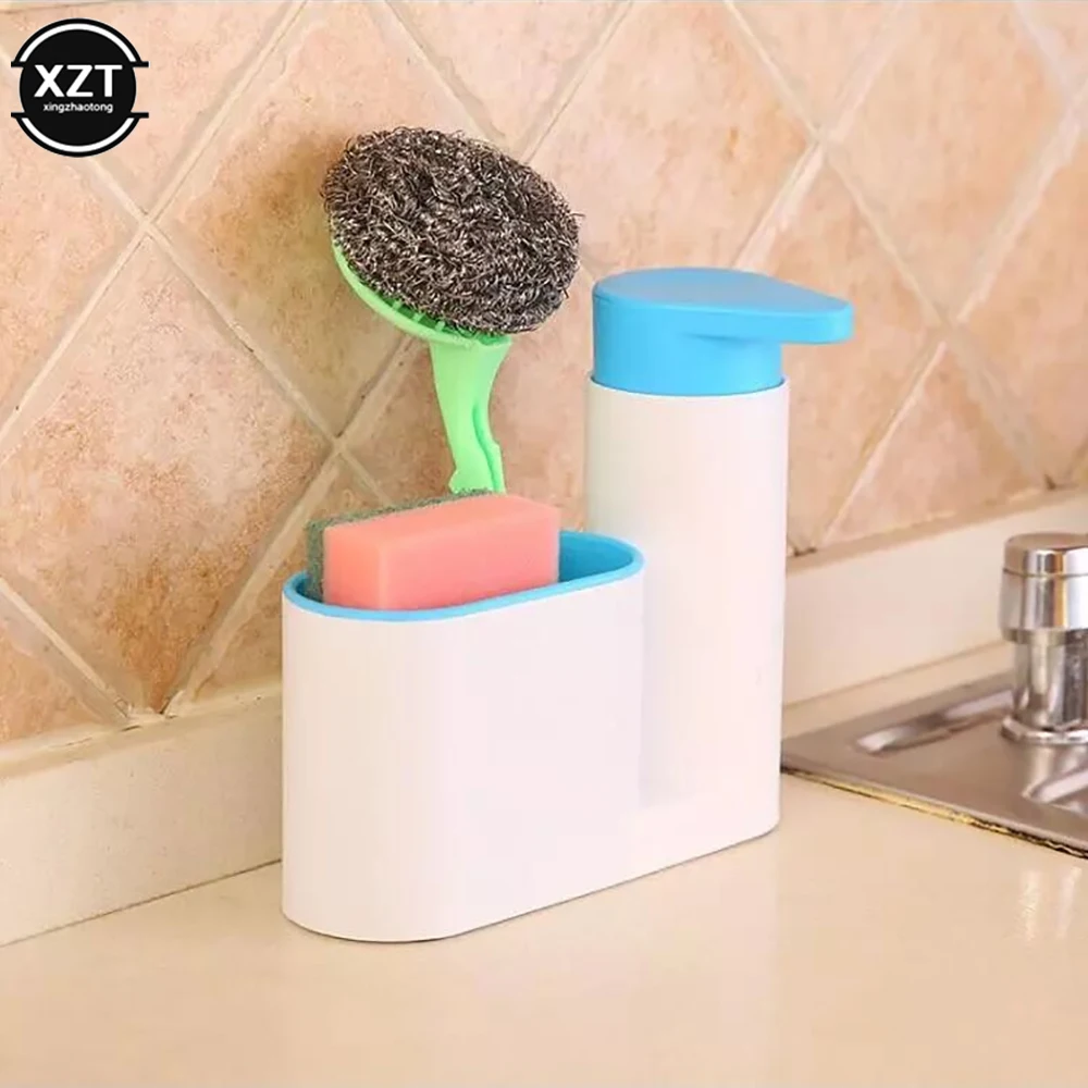 Dispensador de jabón y champú para cocina, soporte portátil para el hogar, baño, plástico, práctico, almacenamiento de champú y jabón líquido, 1 Uds.