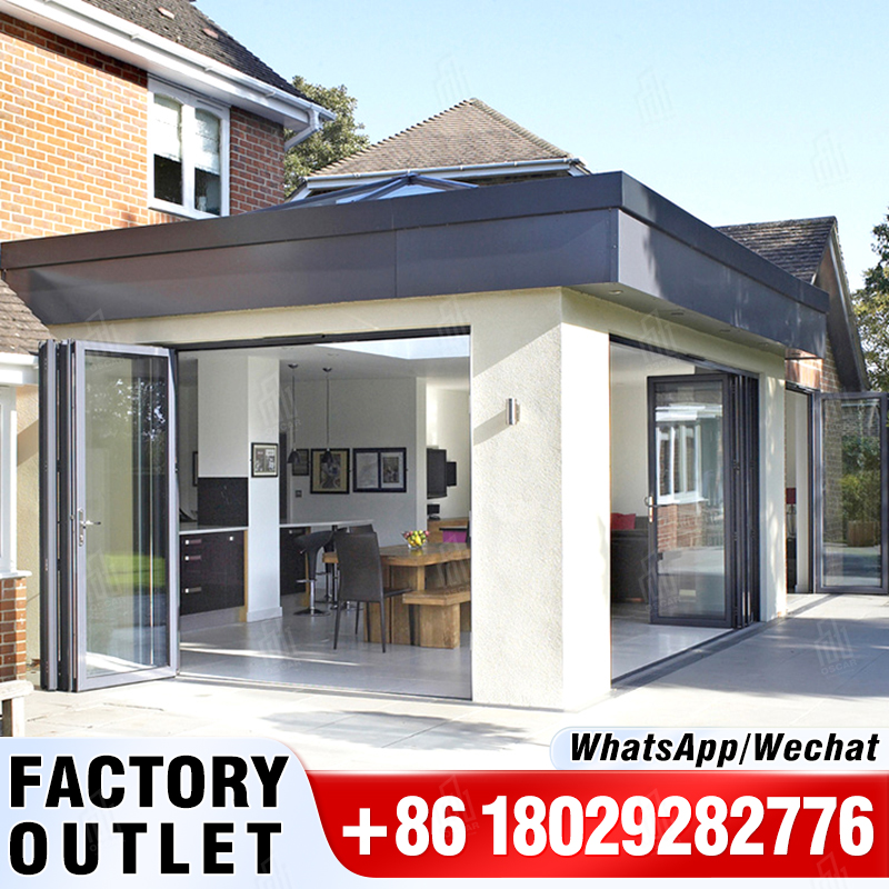 TECHTOP puertas y ventanas de aleación de aluminio puerta plegable de aluminio