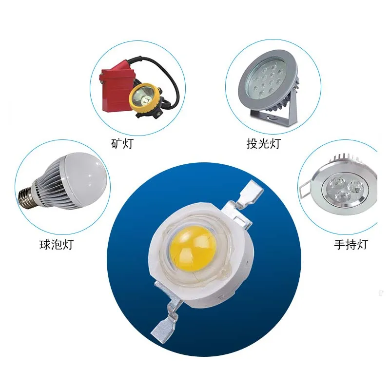10 Stuks 1W High Power Led Chip Lamp Smd Cob Diodes Warm Koud Wit Rood Groen Blauw Geel 440 660nm Kweek Licht Kralen