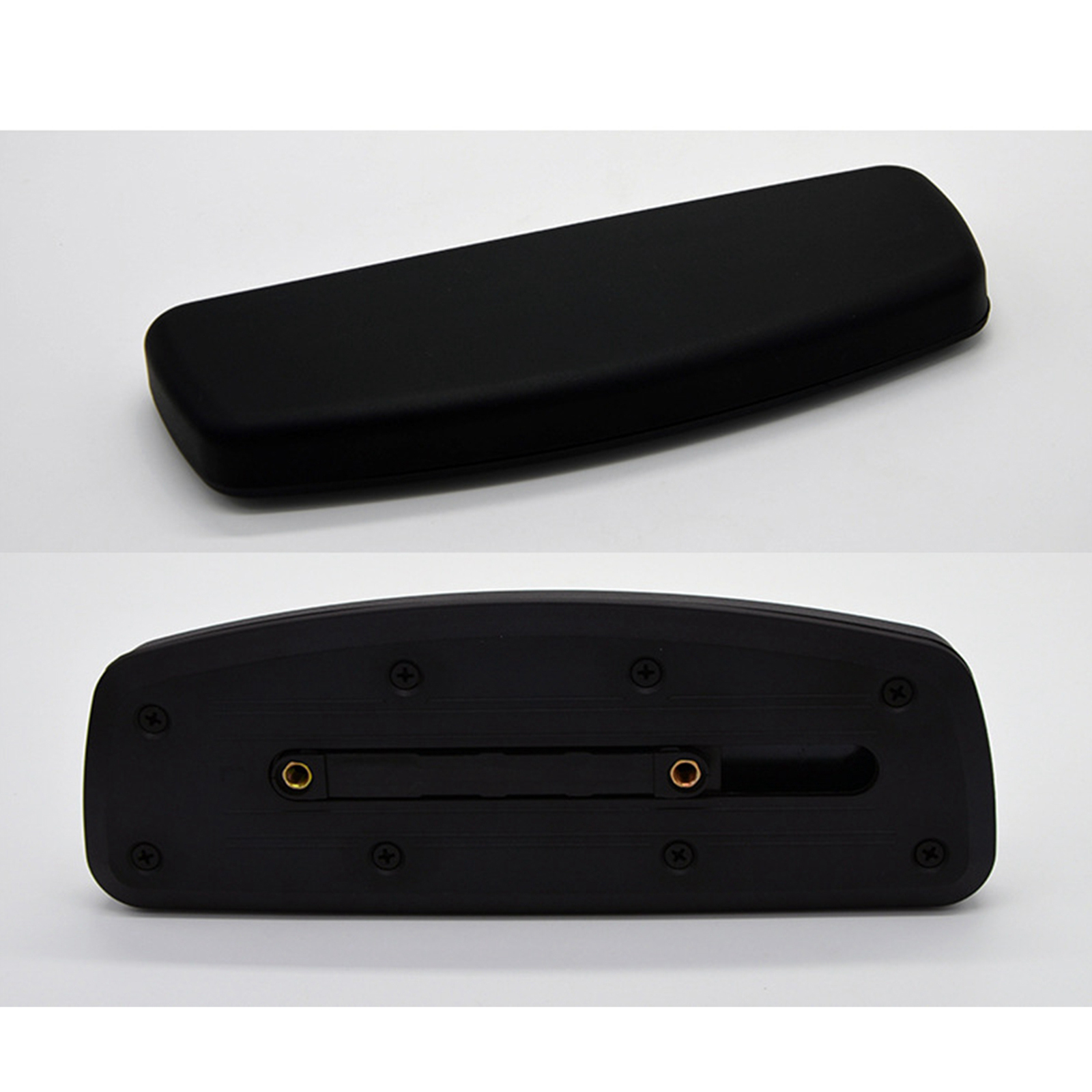 2x Office Chair Replacement Armrest Arm Pads Black Easy to Install Water Resistant Office Chair Accessories Desk Chair Arm Pads