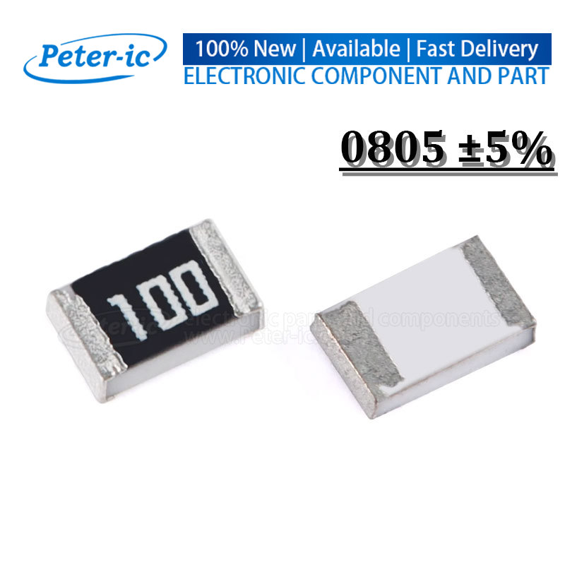 (100 шт.) чип-Резисторы SMD 0805 5% 0.1R 0.12R 0.43R 1R 4.7R 10R 15R 36R 1K 10K 62K 75K 100K 220K 470K 750K 1M 4,7 M 6,2 M 9,1 M 100 M