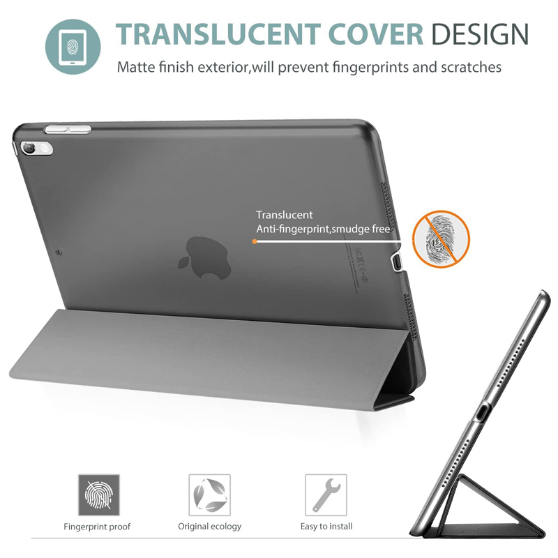 Funda inteligente para dormir para Apple iPad Air 2 air1 9,7 5a 6a generación 10,2 9a 8a 7a 10,5 Funda de lujo de cuero PU con tres pliegues Funda de despertador