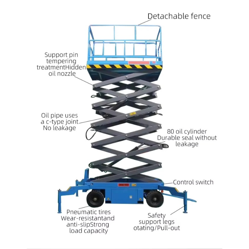รถกระเช้าไฟฟ้าแบบตีนตะขาบ ยกสูง 10 เมตร รับน้ำหนัก 3000 กิโลกรัม จัดส่งเร็ว