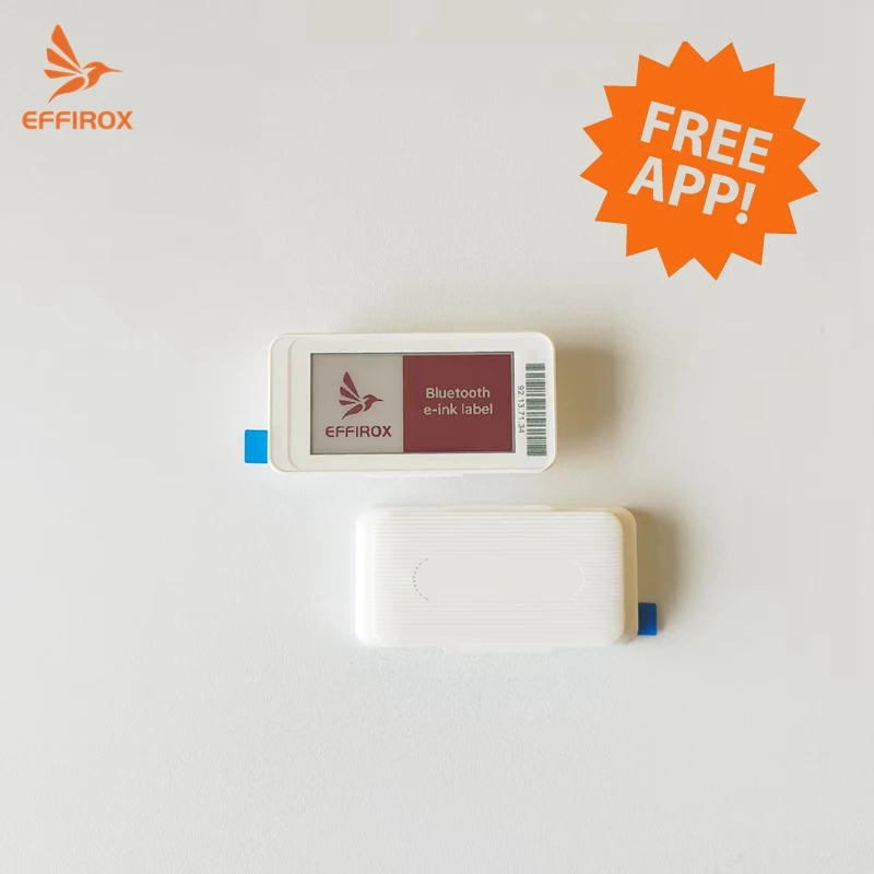 Étiquette d'étagère électronique de 2.1 pouces, avec application Mobile Bluetooth contrôlée, étiquette de prix BLE Epaper, écran d'encre électronique