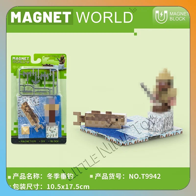 Magnetic World ตุ๊กตาแม่เหล็ก บล็อกตัวต่อสัตว์ บล็อกตัวต่อแม่เหล็กต่างๆ สถานะของเล่นแม่เหล็กเพื่อการศึกษาสําหรับเด็ก