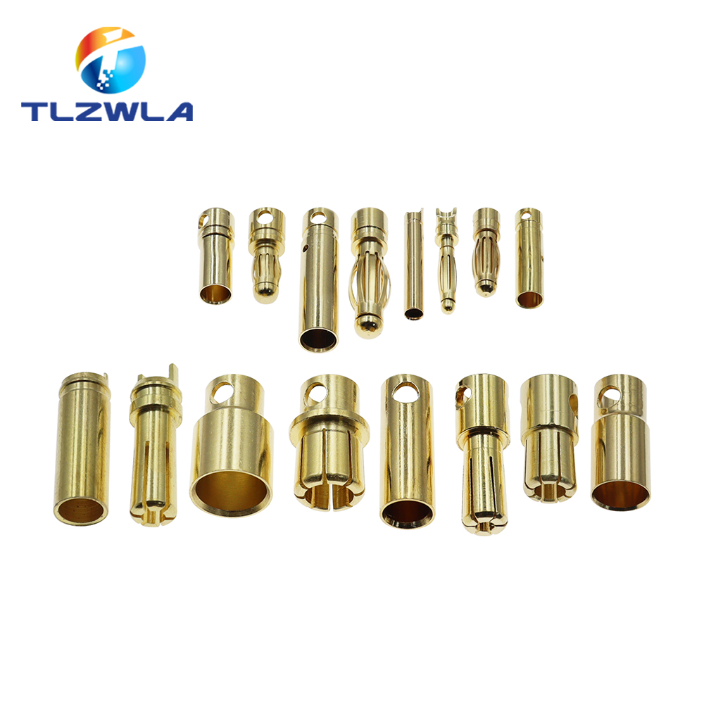 2 ミリメートル 3 ミリメートル 3.5 ミリメートル 4 ミリメートル 5 ミリメートル 5.5 ミリメートル 6 ミリメートル 8 ミリメートル RC バッテリー金メッキ弾丸バナナプラグ高品質男性女性弾丸バナナコネクタ