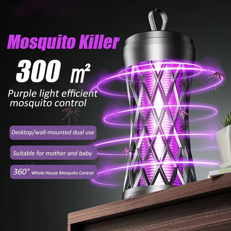 Lámpara eléctrica antimosquitos para el hogar, Exterminador de mosquitos para exteriores, luz de ambiente portátil, repelente de mosquitos seguro y eficiente