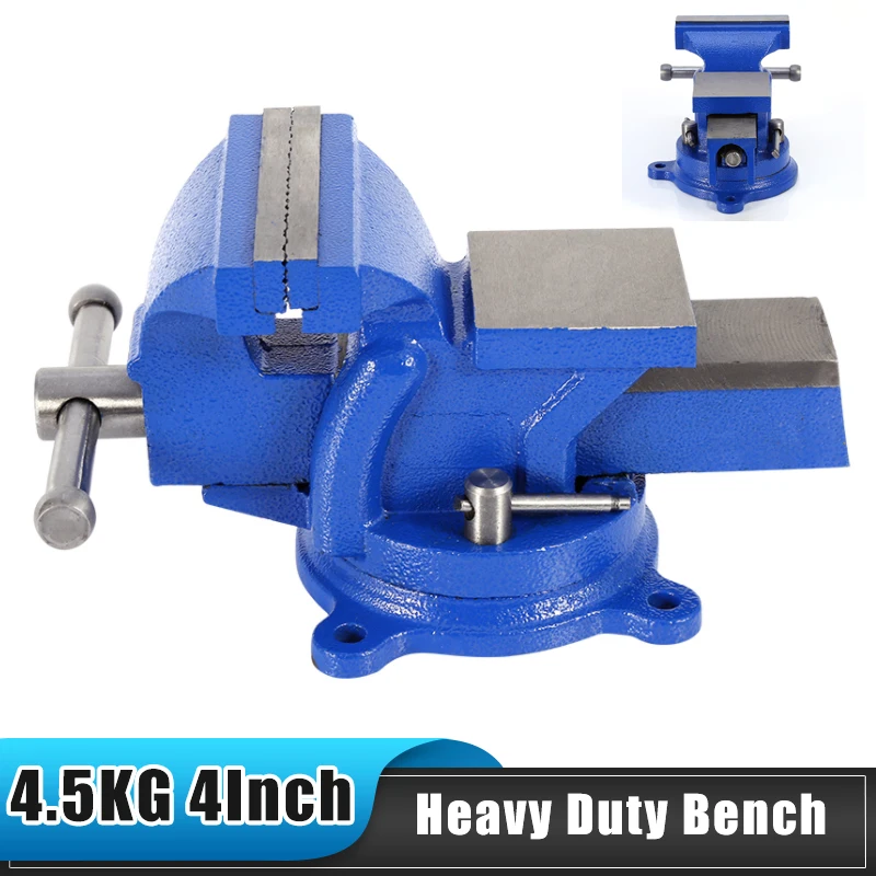 Neue 4 Zoll Heavy Duty Schraubstock Haushalts Schraubstock 4,5 KG Kleine Schraubstock Klemme Gusseisen 360 grad Rotation