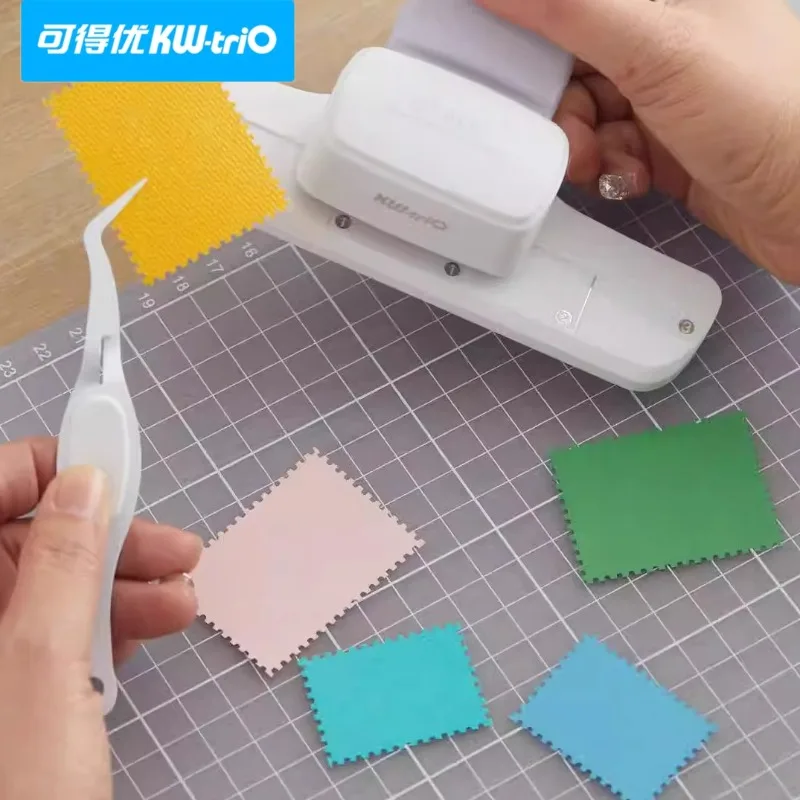 KW-trio Large Hole Punch Cutter DIY Stamp Paper Craft Decor School for Kids Scrapbooking Handmade Press Flower Tool Stationery