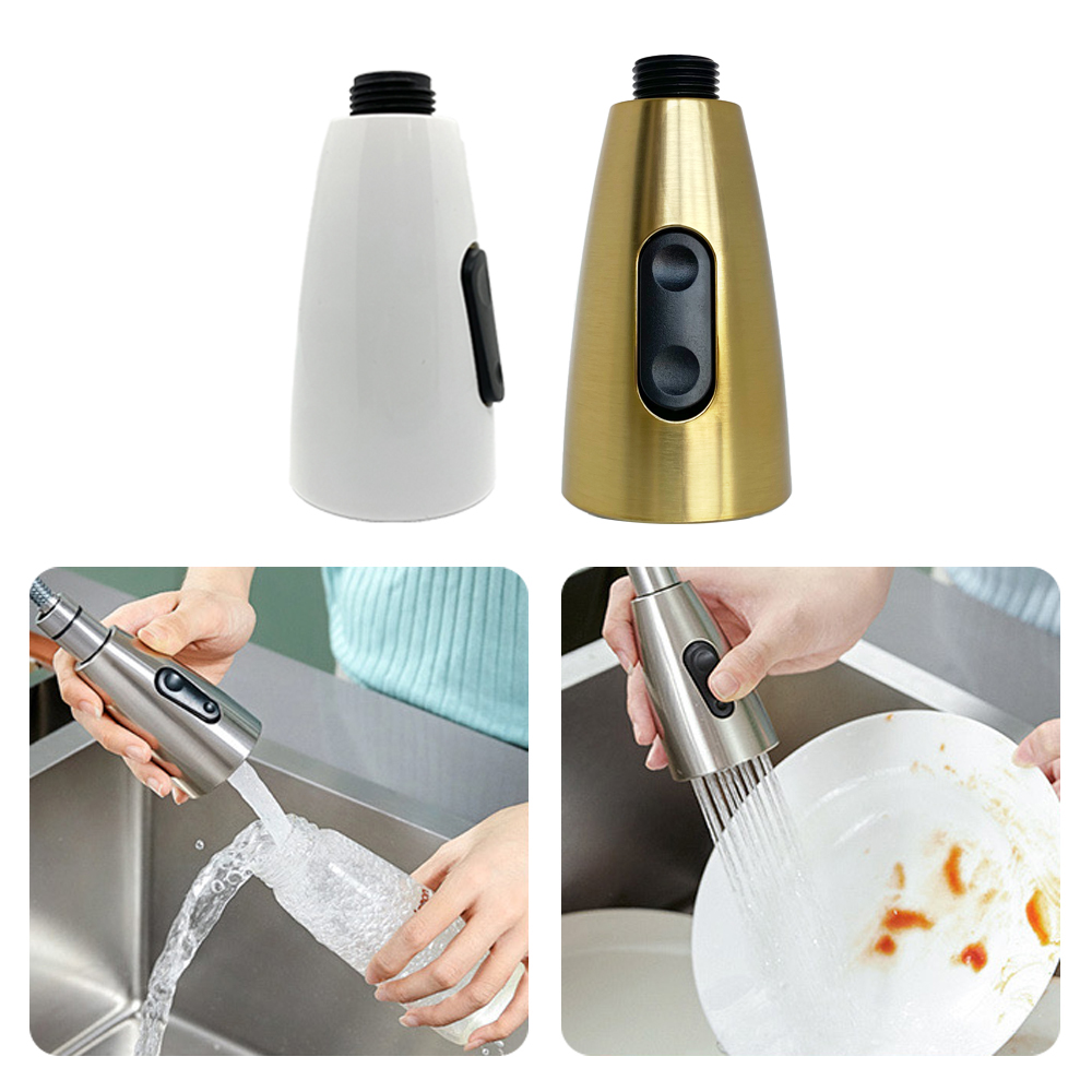 Brushed Gold Kitchen Faucet Sprayer Nozzle  G1/2 Pull Out Shower Spray Head Tap Accessory Replacement Aerator Nozzle
